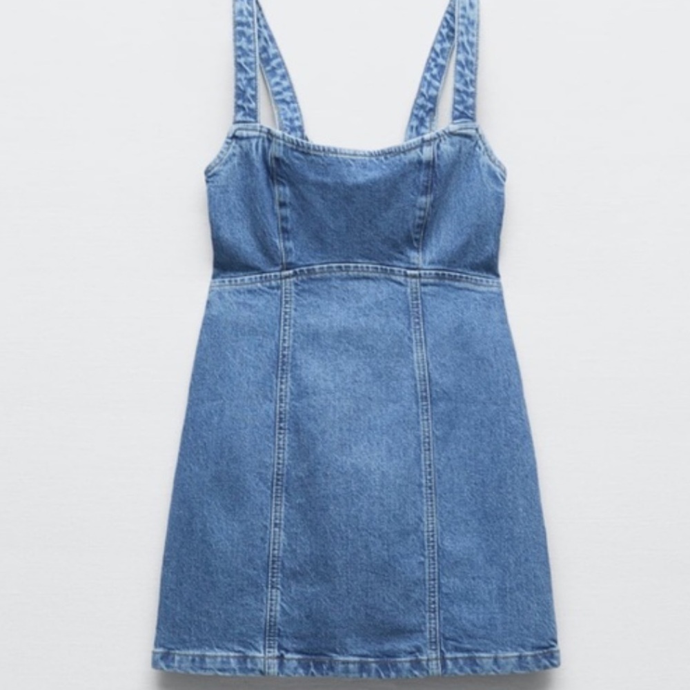 Zara DENIM MINI DRESS
BLUE